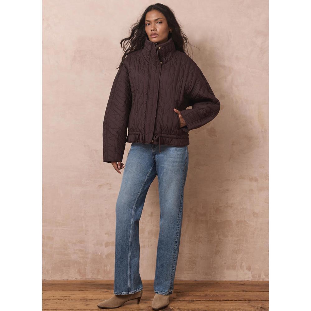 Mint Velvet Quilted Peplum Jacket